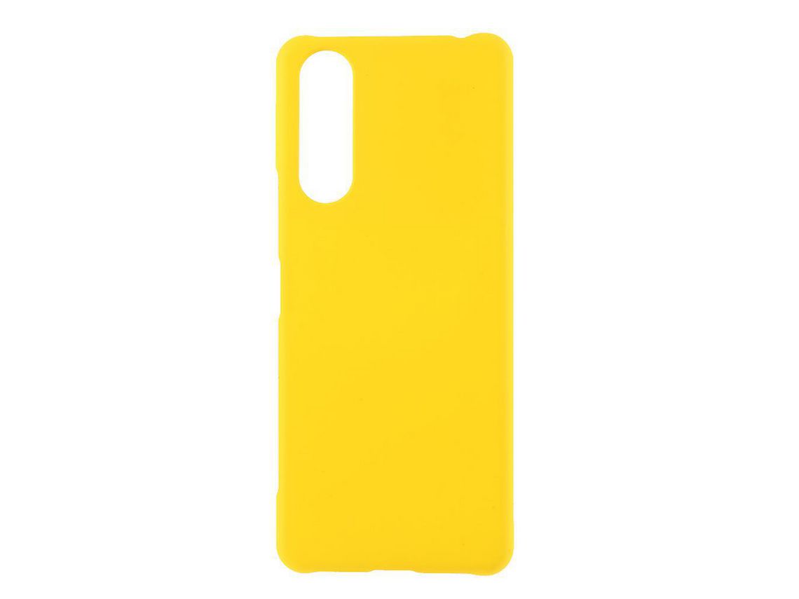 Rubberized Plastic Back Phone Shell For Sony Xperia 5 Iiyellow