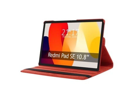 Capa TUMUNDOSMARTPHONE Giratória 360 para Xiaomi Redmi Pad Se 11 Vermelha
