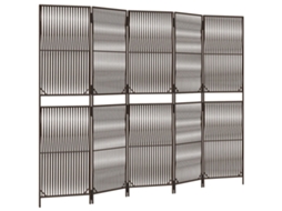 Room Divider, Room Dividers Vidaxl Marrom Rattan / Vime (245 X 180 Cm)