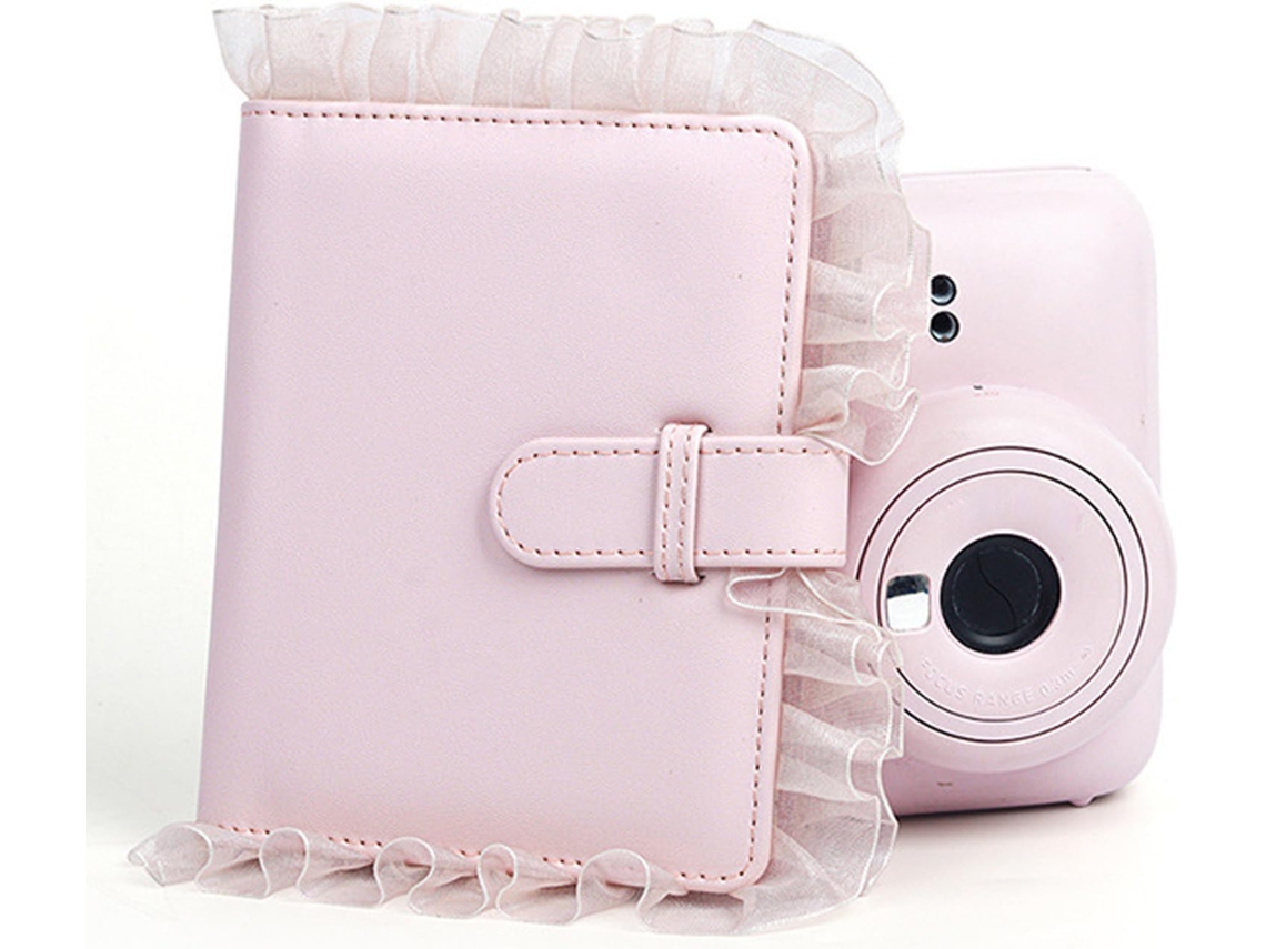 Mini Álbum de Fotos em Filme, Álbum Universal com 64 Bolsos e Detalhes em Renda para Fotos Instantâneas Mini 12, 11, 9 e 8 Polegadas BRILVIBERA