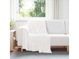 Vidaxl Cobertor Branco 150 X 130 Cm 0.5 Kg Lã
