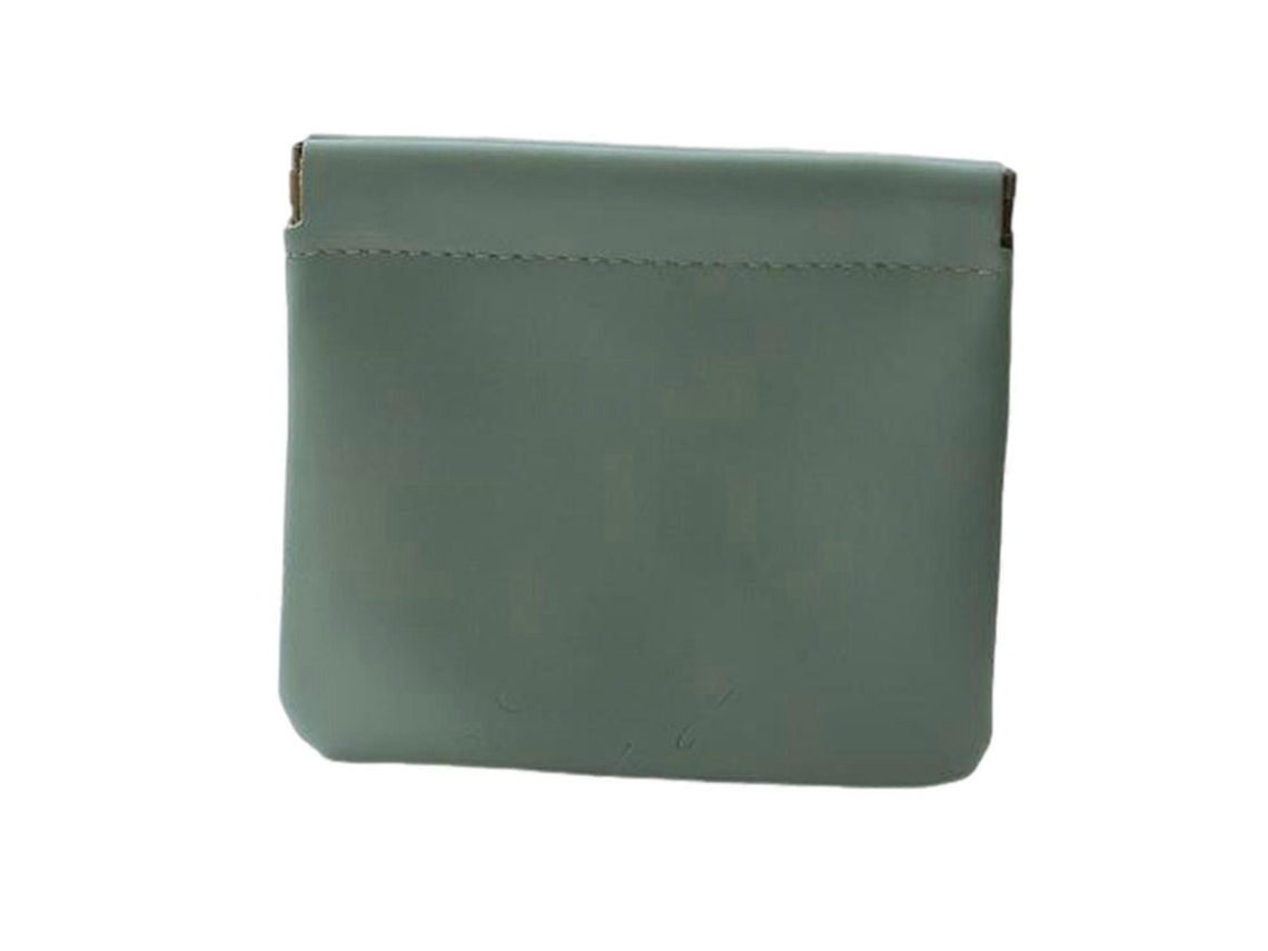 Organizador portátil em couro sintético, com fecho de pressão, para cosméticos, batons, fones, moedas, cartões TAISHENGDA