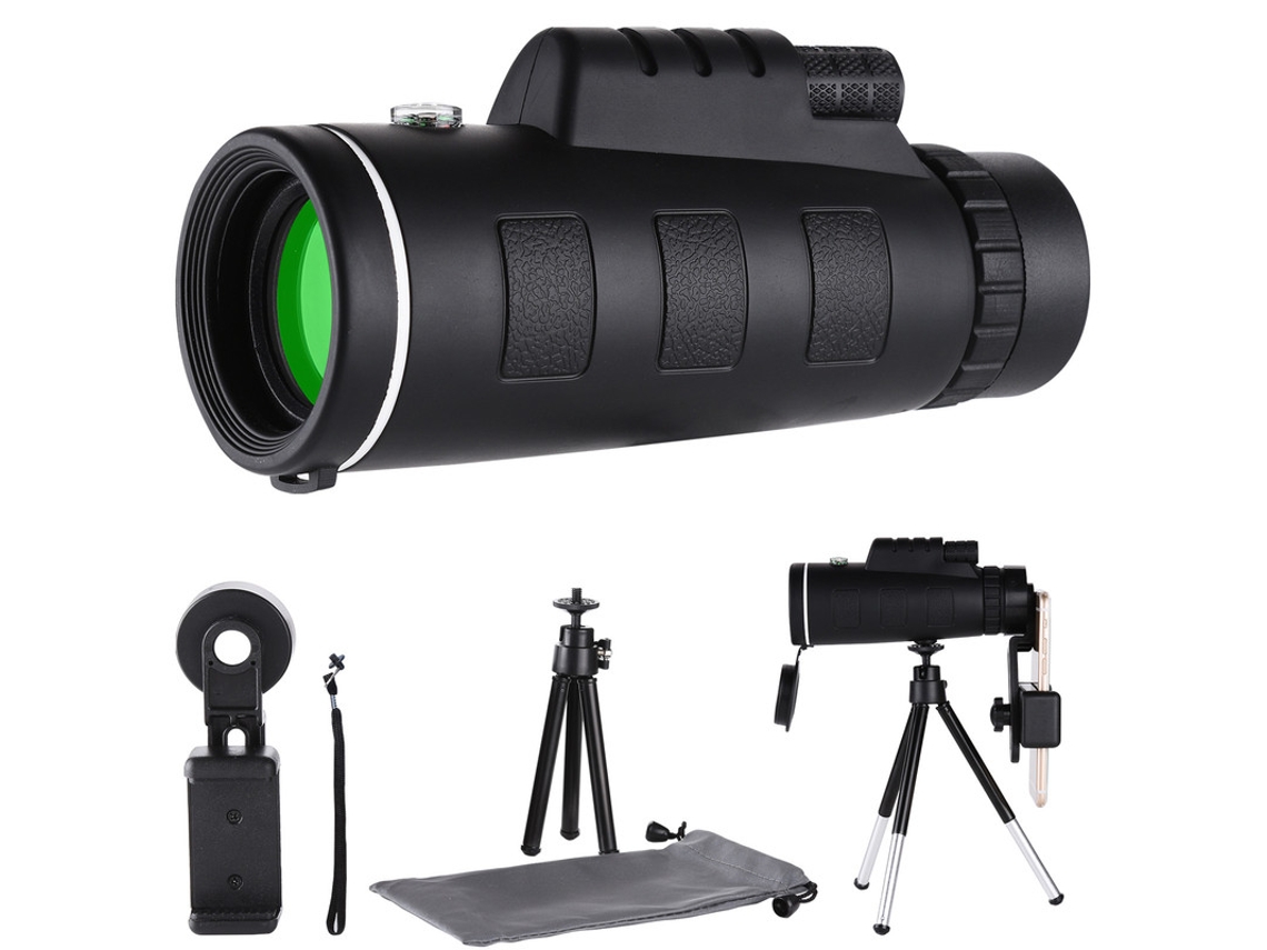 Monocular 40x60, Adequado Para Caminhadas, Observação De Estrelas, Caça, Observação De Pássaros, Viagens, Camping, Preto Bestvite