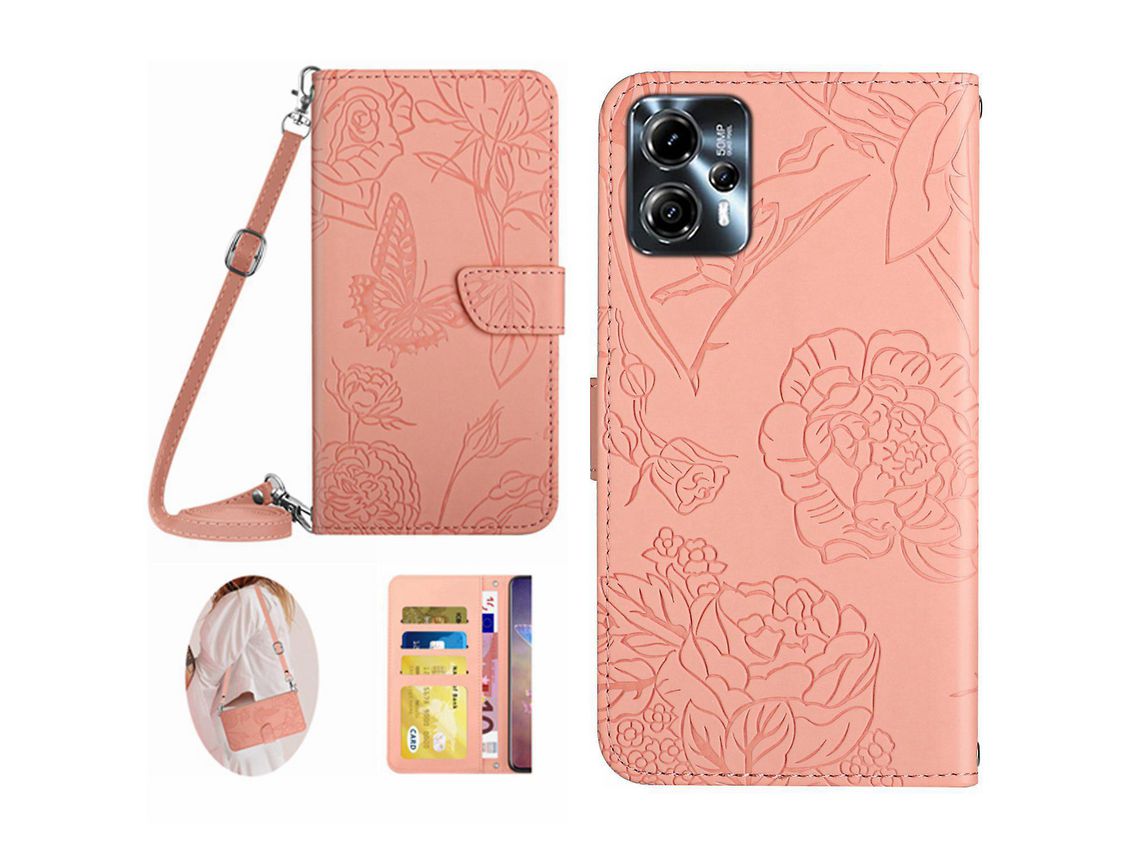 Capa para Motorola Moto G23 4g / G13 4g Butterfly Flowers Imprinted