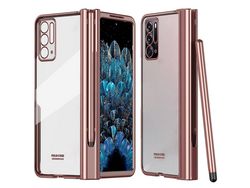 Capa para Oppo  Find N Pen Slot Hinge Hard Pc Electroplating Folding