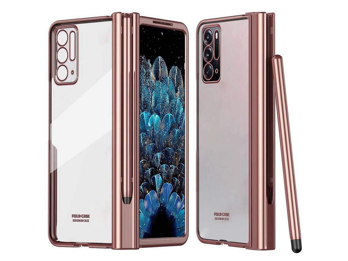 Capa para Oppo  Find N Pen Slot Hinge Hard Pc Electroplating Folding