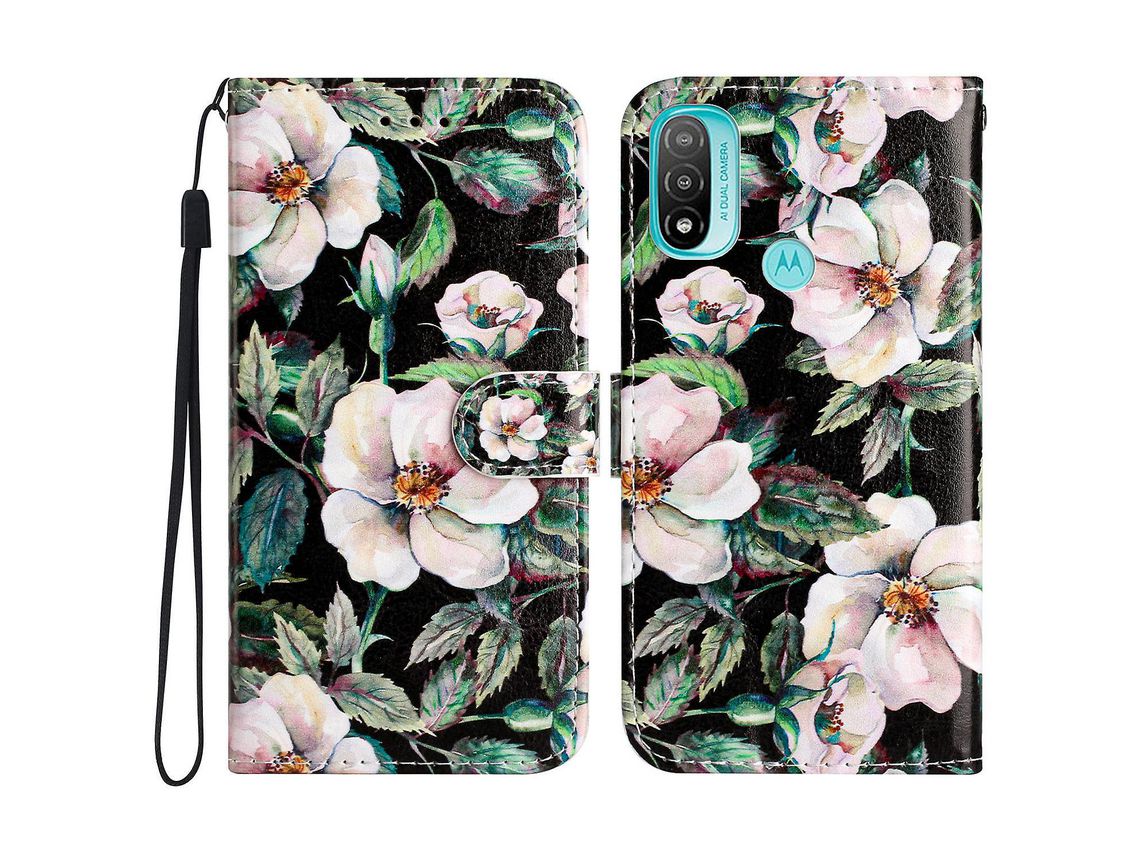 Capa para Motorola Moto E20 / E30 / E40 Protective Cover Wallet
