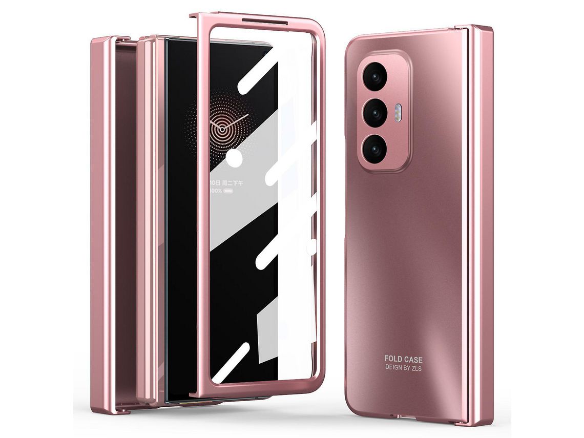 Capa para Xiaomi Mi Mix Fold Hard Pc Protective Phone Shell Anti-drop Cover With Screen FilmRose Gold