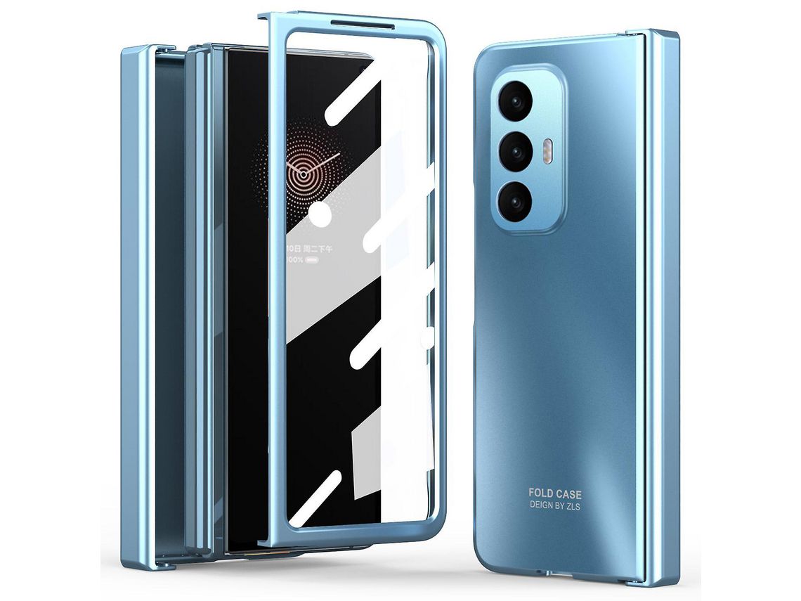 Capa para Xiaomi Mi Mix Fold Hard Pc Protective Phone Shell Anti-drop Cover With Screen FilmBlue
