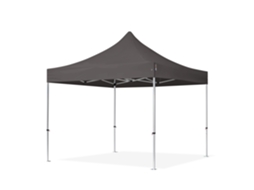 Tenda Dobrável 3x3m, Alumínio Profissional 40mm, Cinza Escuro