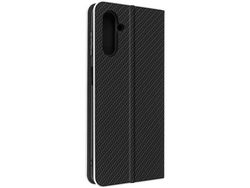 Capa Apple Iphone 14 com Porta-Cartões Design Carbono Preto e Prata