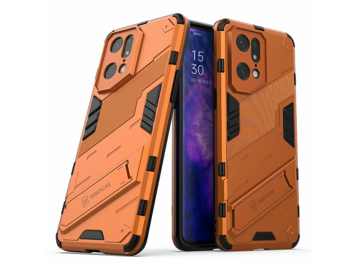 Capa para Huawei  P30 Lite Cool Tyre Kickstand Pc Tpu Hybrid Protection Case CoverOrange