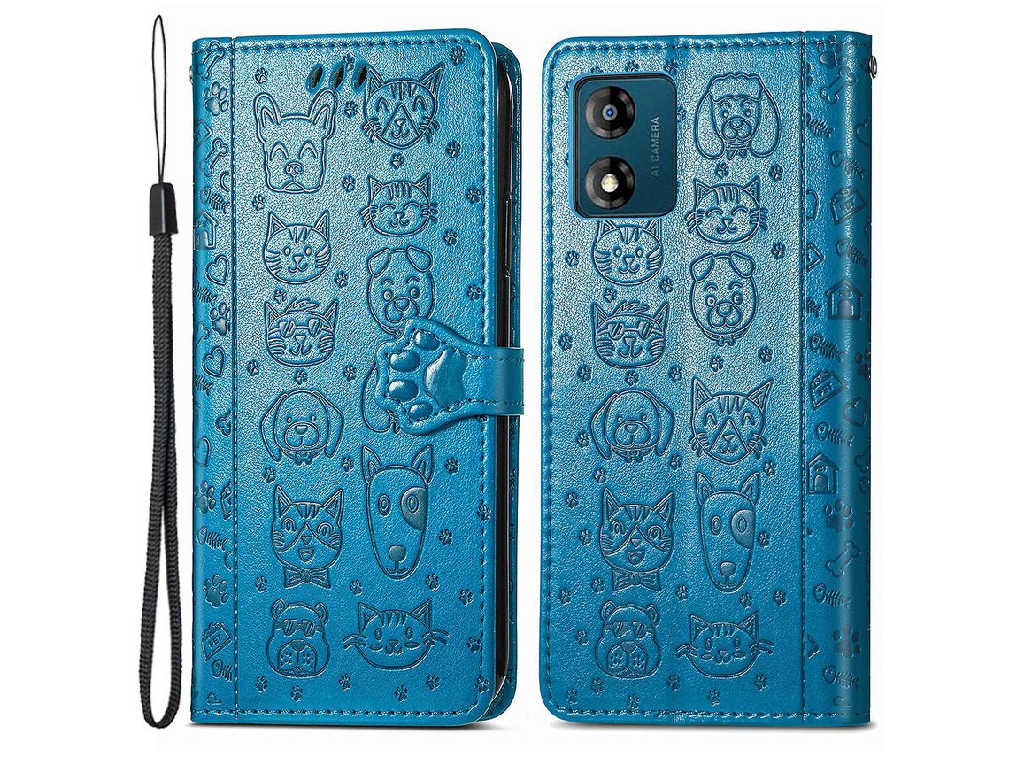 Capa para Motorola Moto E13 4g Cat Dog