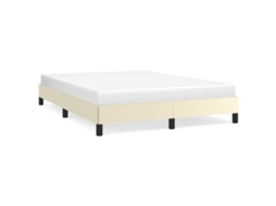 Bed Frame, Bed Frames Vidaxl Creme Couro Artificial (140 X 190 Cm)