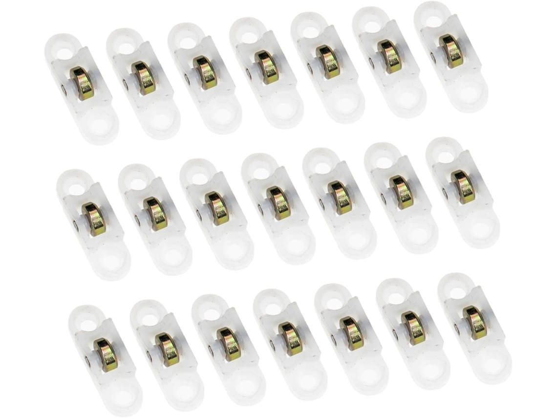 Conjunto De 20 Rodízios Nylon Para Portas Correr E Janelas Teladas, Co