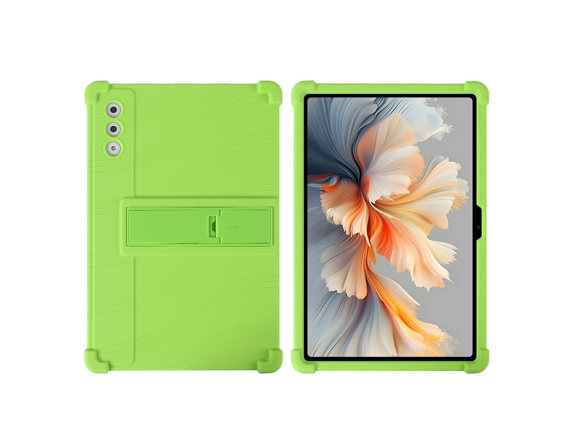 Capa Para Tablet Lenovo Yoga Pad Pro12.7 Polegadas, Em Silicone Macio Com Suporte, Resistente A Impactos Verde Hexinyigjly