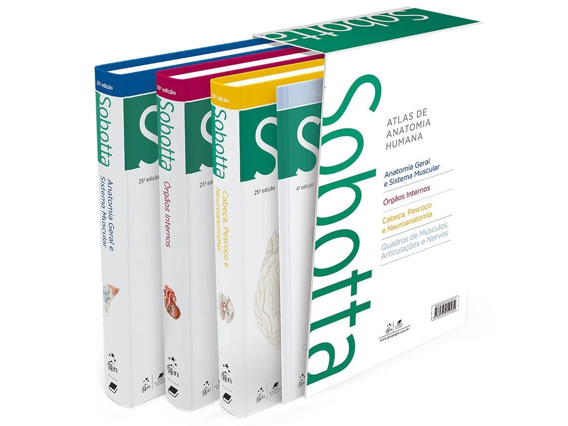Livro Sobotta Atlas de Anatomia Humana 3 Vols.-25Ed/23 de Guanabara Koogan - Grupo Gen (Português)