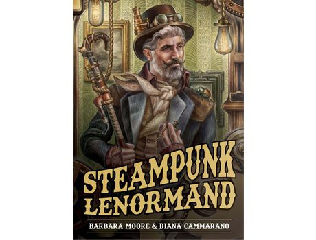 Livro Steampunk Lenormand Oracle de Barbara Moore (Espanhol)
