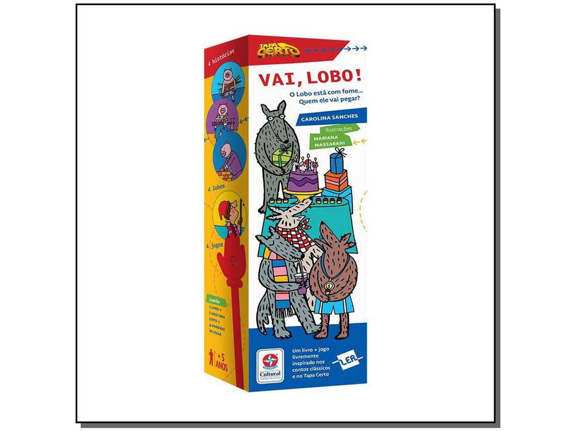 Livro Vai Lobo! de Sanches e Carolina (Português)