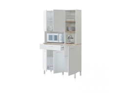 Armário De Cozinha Com 5 Portas E 1 Gaveta, 108 X 186 Cm, Colin Artik White (branco Mate) - Carvalho Canadiano 108 X 186 X 40 Cm