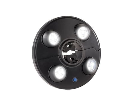 Luz Led Para Guarda-sol - Luminea - Preto - 4 Spots Rotativos - Pé Lateral - 300 Cm