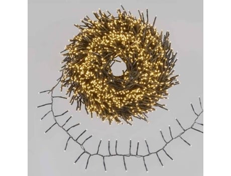 Guirlande Mini Boa 30m 1500 Led Branco Quente 8 Funções Ip44 Lotti