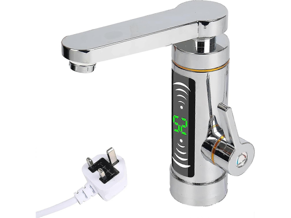 Torneira Elétrica MDUG com rotação de 360°, controle digital de temperatura, aço inoxidável