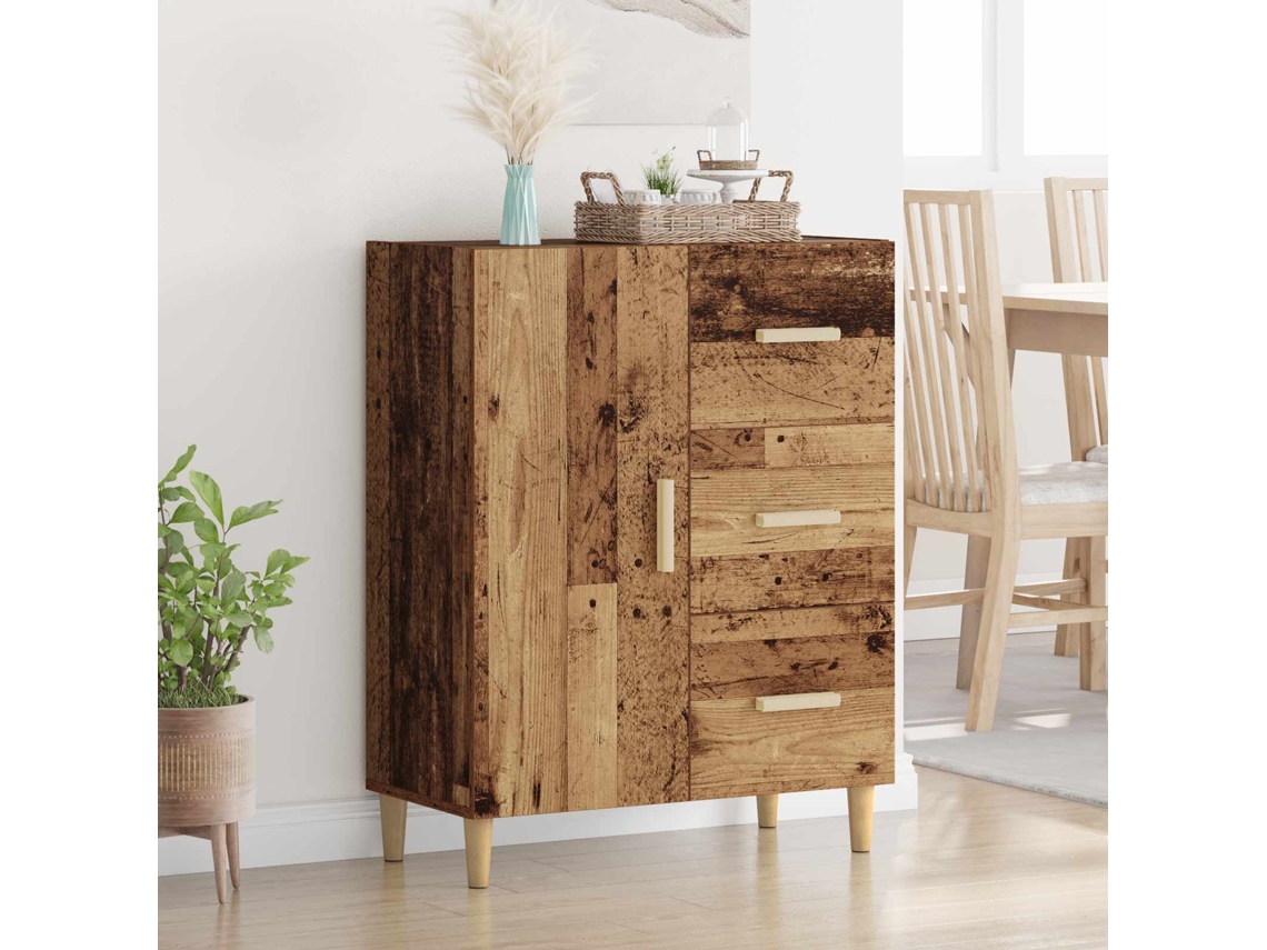 Vidaxl Buffet Madeira Antiga 34 X 69.5 X 90 Cm Madeira Processada