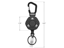 Conjunto Com Duas Fivelas De Fácil Abertura Para Trilhas Ao Ar Livre, Cabo De Aço Mecânico Reforçado, Porta-cartões Preto, Etiqueta De Identificação E