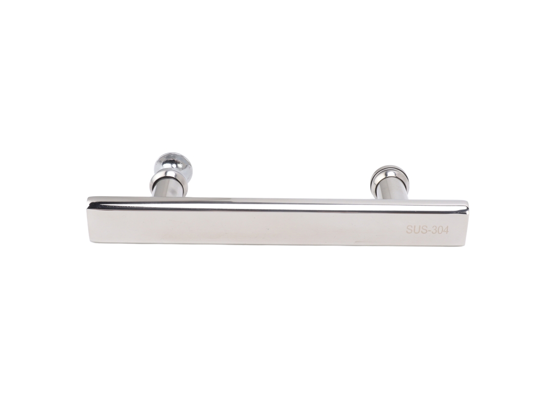Laxiscreed Puxador De Porta De Vidro Para Banheiro Em Aço Inox Reforçado Com Design Reto