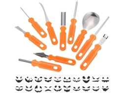 Kit Para Esculpir Abóboras Com 30 Raspadores E Moldes