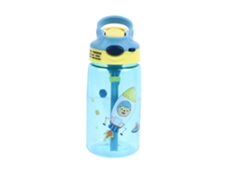 Copo de Água Anti vazamento com Caneta 480ml Azul Claro Infantil