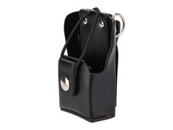 Bolsa de Rádio de Couro Capa de Couro para Motorola Gp328Plus/Gp338Plug/Gp344/Gp388 Walkie Talkie Rádio com Lanyar Rádio Bolsa Traseira Clipe de Cour