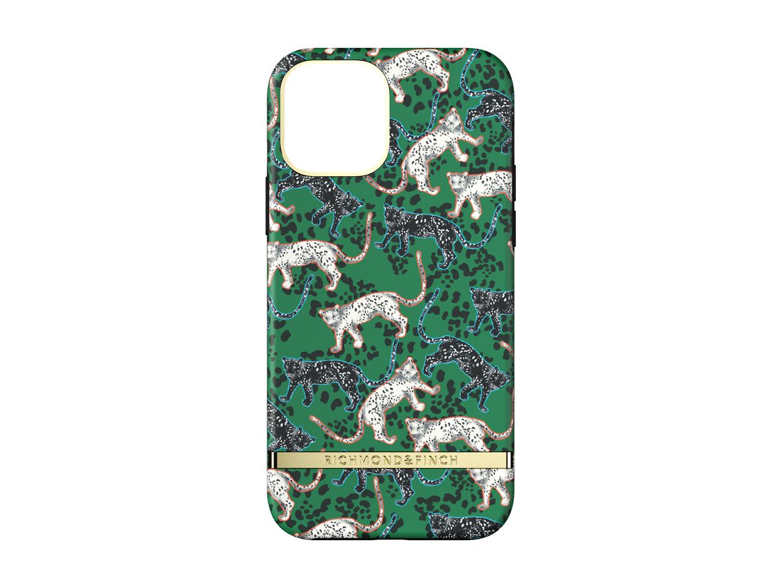 Capa para Iphone Leopardo Verde  12 & 12 Pro