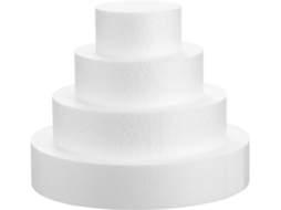 Conjunto de 4 moldes de espuma Yardwe Branca para pinos de boliche redondos