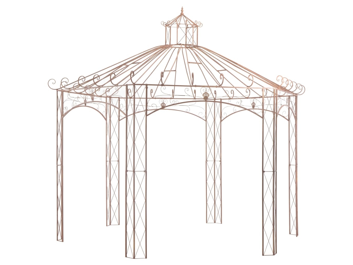 Pavilhã£o De Jardim Antigo Marrom 4 M Ferro Dkd Home Decor