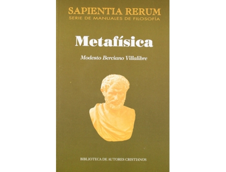 Livro Metafísica de Modesto Berciano Villalibre (Espanhol)