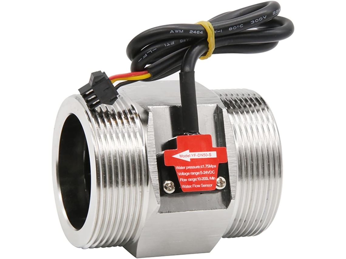 Sensor De Fluxo De Água Em Aço Inoxidável 304, 1 Peça, 2 Polegadas, Dc