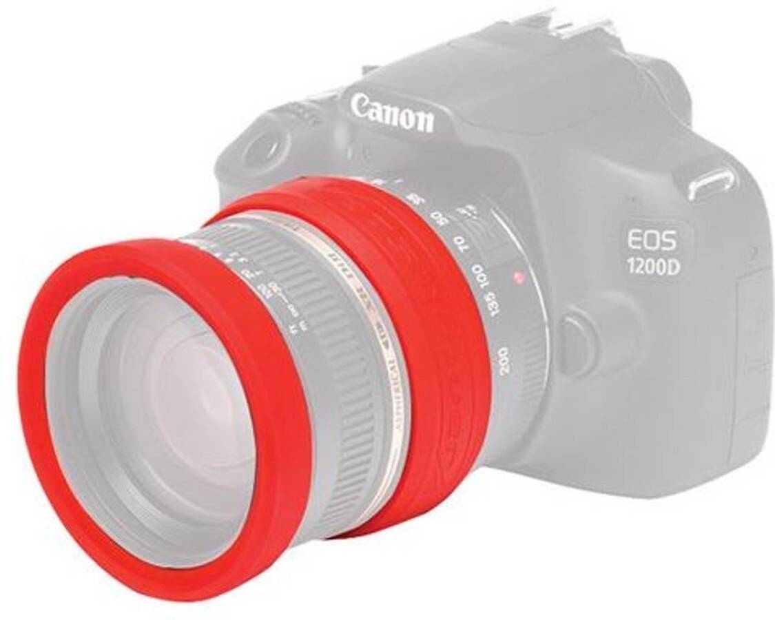 Anéis protetores para lente EASYCOVER Vermelho (62 mm)