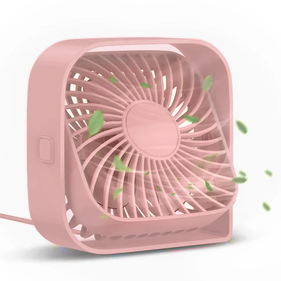 Ventilador MDUG silencioso, rotação de 360°, fluxo potente, alimentado por USB