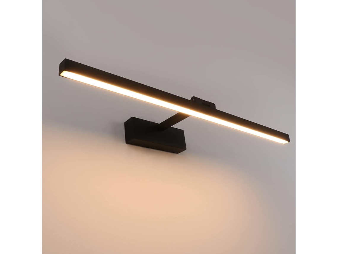 Luminária de Espelho de Banheiro Led 12w 50cm BRILVIBERA (Ip44, Rotativo 180°, Branco Quente 3000k)