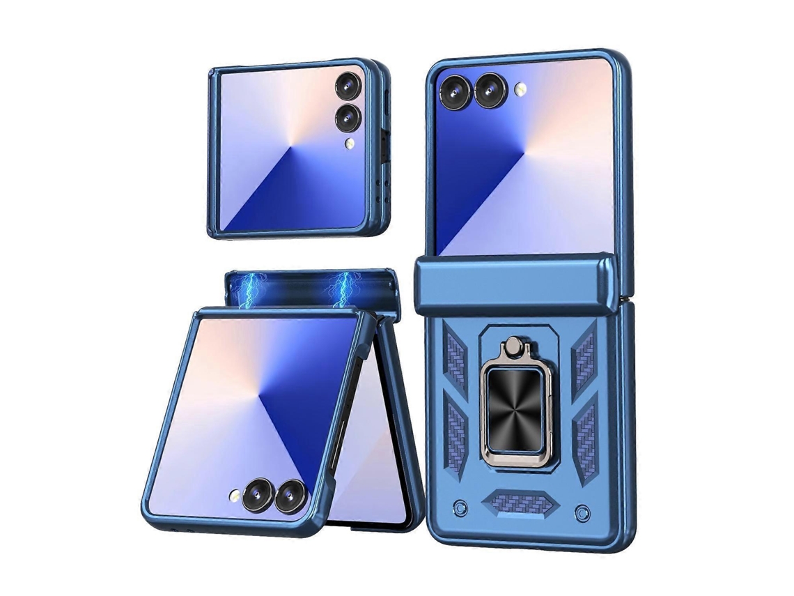 Capa Para Celular Kalebol Com Dobradiça Deslizante E Suporte De Anel Para Samsung Galaxy Z Flip7 5g