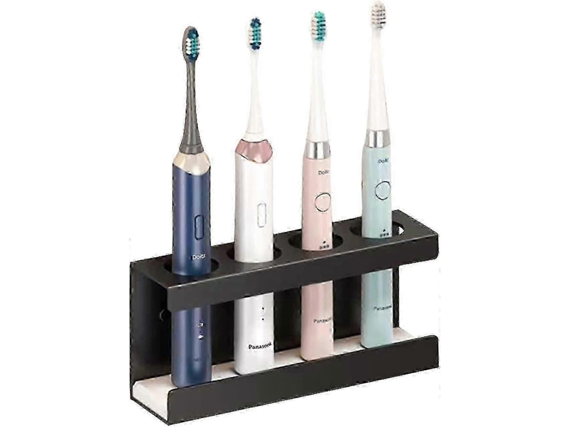 Suporte Para Escova De Dentes Elétrica, Em Liga De Alumínio, Sem Necessidade De Furar.
