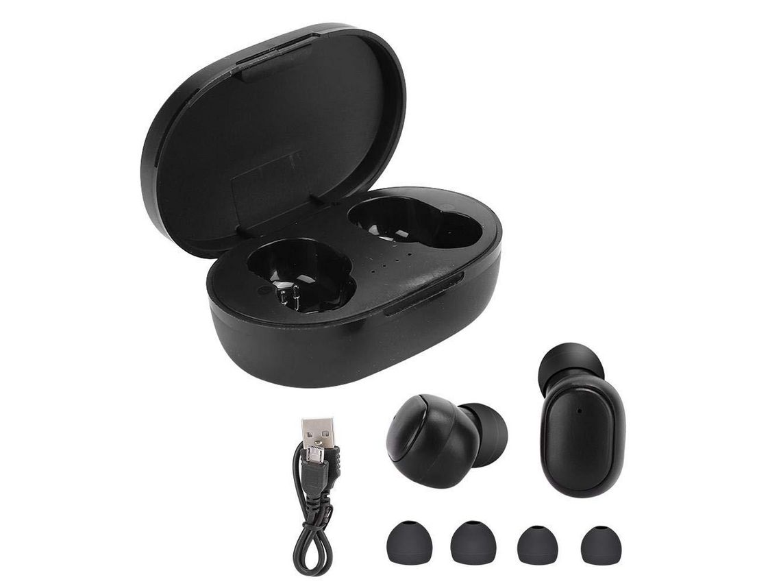 Auriculares Bluetooth A6S Auriculares Sem Fio Bluetooth Auriculares Hifi Calidad de Sonido Auriculares Deportivo com Cargador Bay Support Hd Calling
