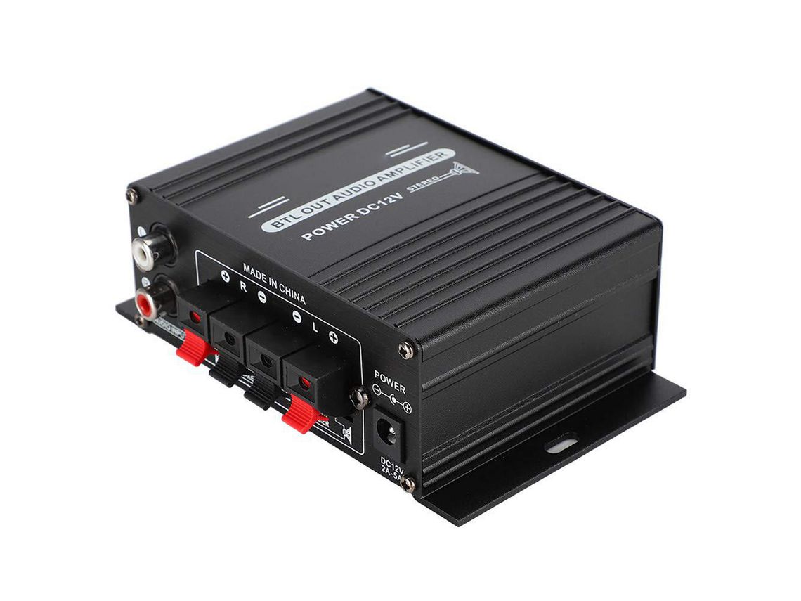 Mini Amplificador de Áudio 12V Ak170 Mini Amplificador de Potência com Baixa Taxa de Distorção para Áudio Resolução de 20W 20W 47K Fino e Modern