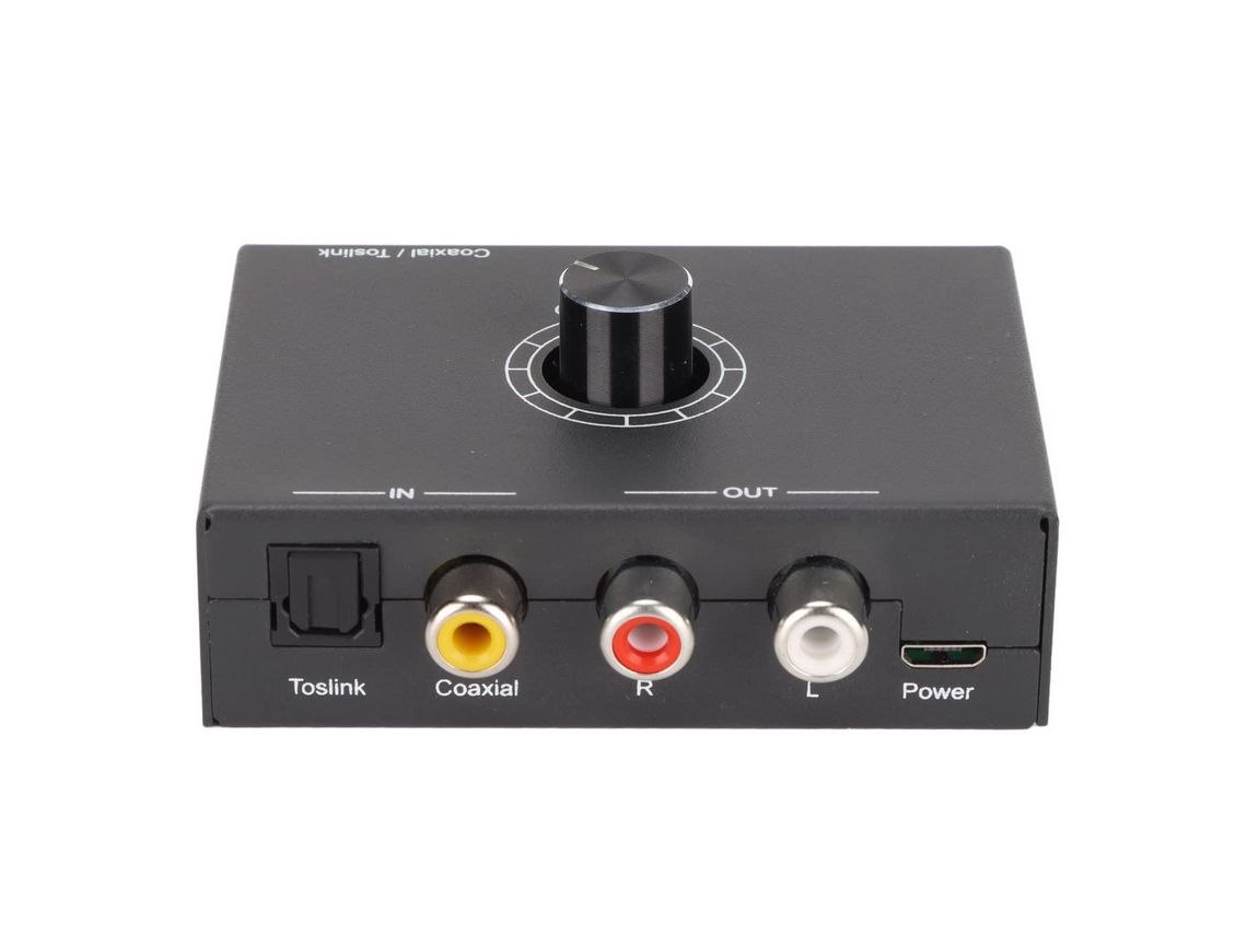 Conversor Digital para Analógico 192Khz Digital Ótico Coaxial para Analógico