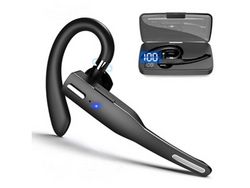 Auriculares Bluetooth Auriculares Viva-Voz Sem Fio Bluetooth 5.1 Com Microfone Auriculares Sem Fio Giratório De Ouvido Único Para Dirigir E