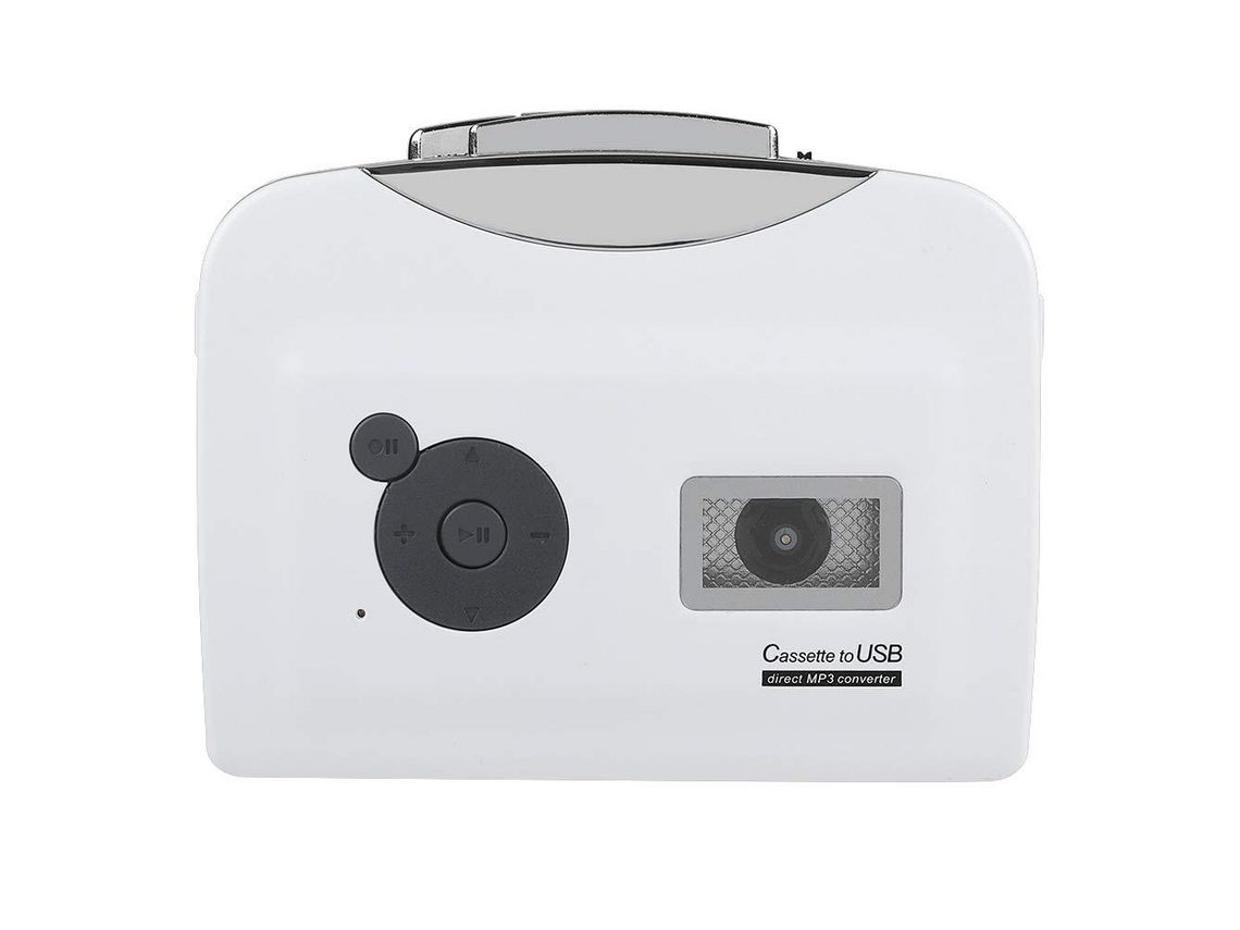 Conversor de Cassete para Mp3 Toca-Fitas Portátil Gravador Conversor de Fita para Mp3 Via Usb