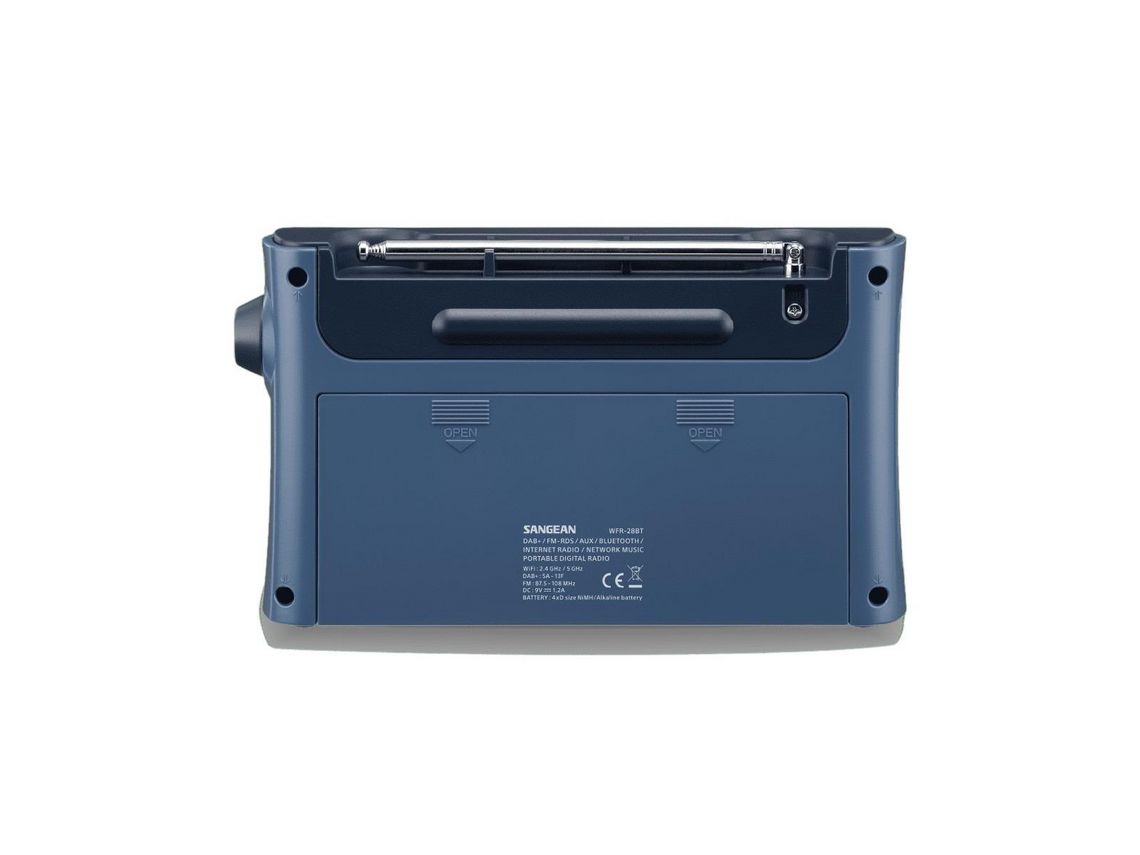 Rádio Internet de Secretária Dab Fm Wi-Fi Bluetooth Carregador de Bateria Auxiliar Spotify SANGEAN Wfr-28Bt