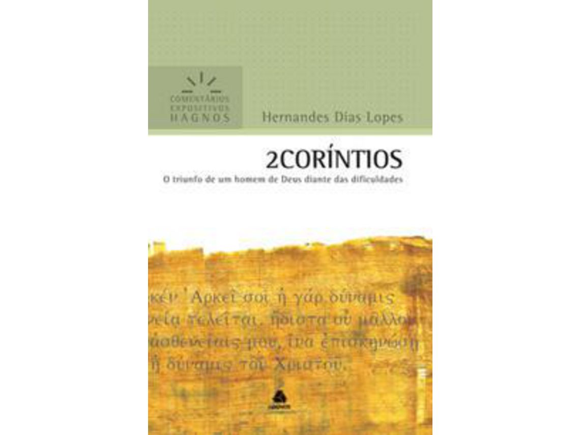 Livro 2 Corintios Comentarios Expositivos Hagnos de Hernandes Dias Lopes (Português)